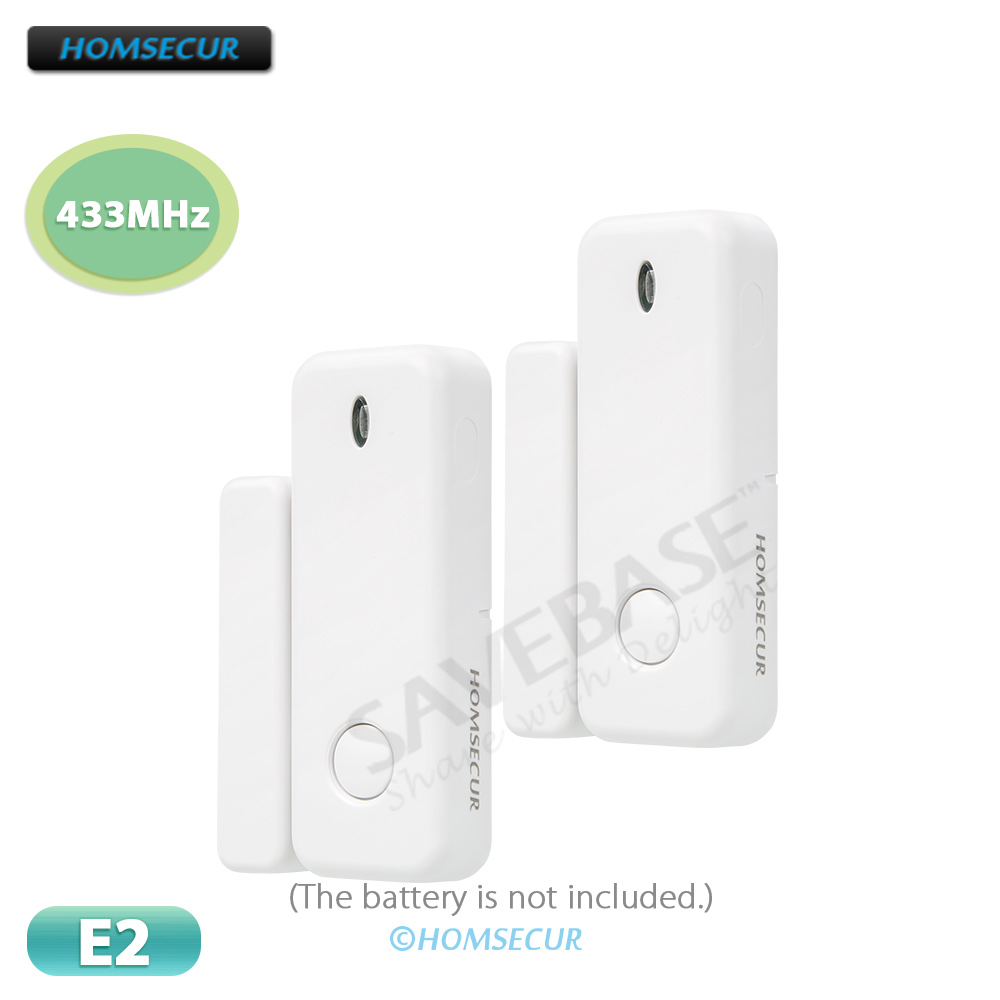 Home Security Equipment - 2Pcs E2 Wireless Door/Window Sensors 433MHz