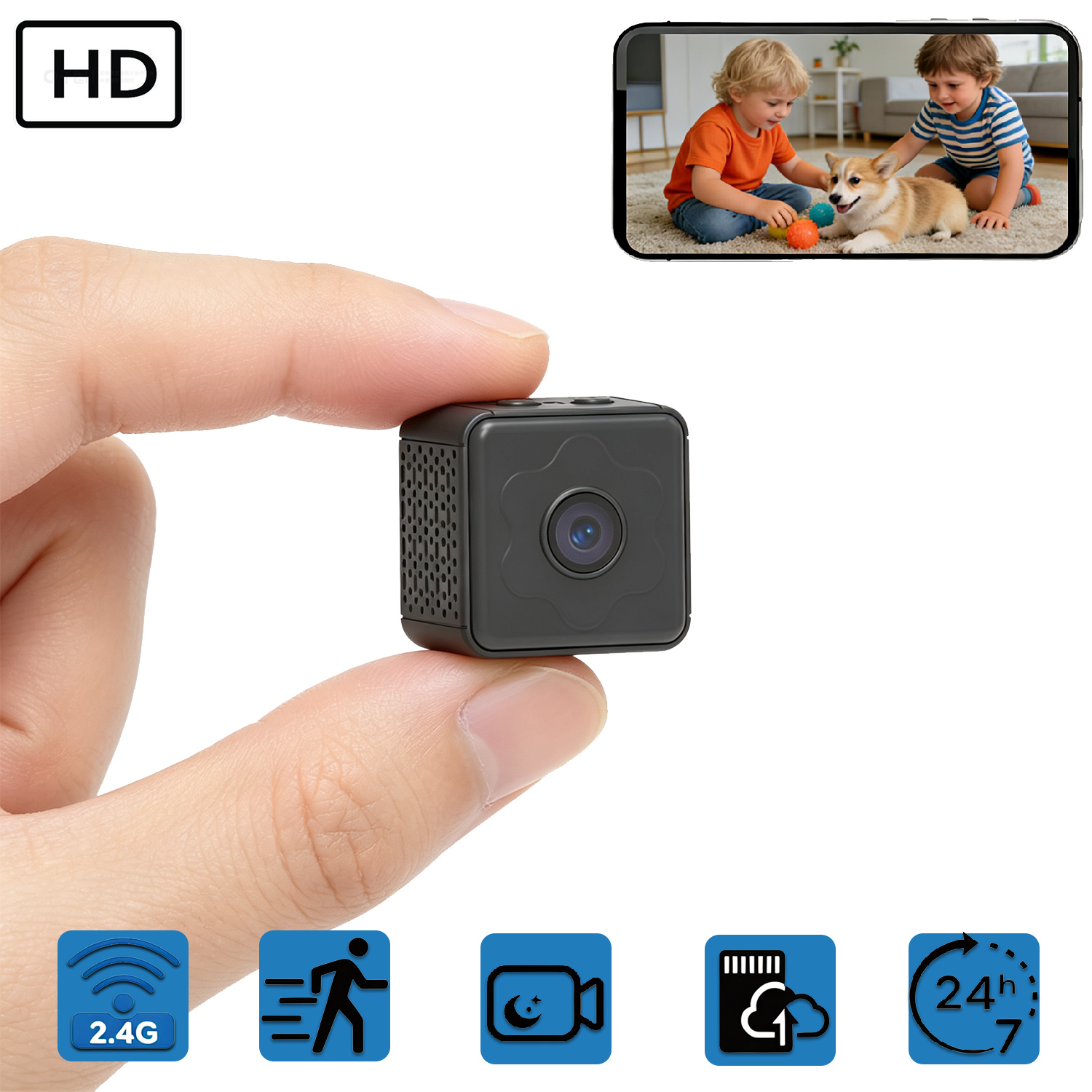 Home Security Recorder - Next-Gen Compact Security Camera Super Small
