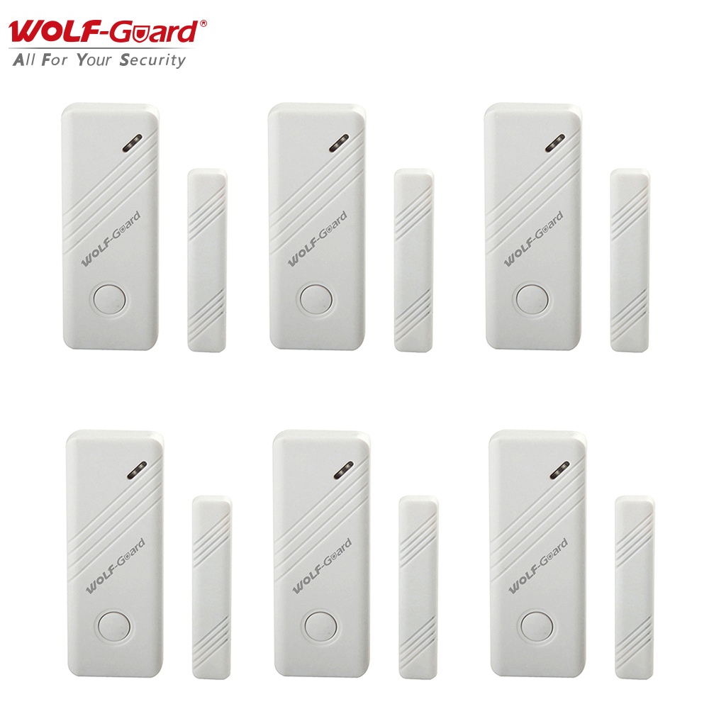 Home Security Equipment - 6 x Wolf-Guard Wireless Contact Door