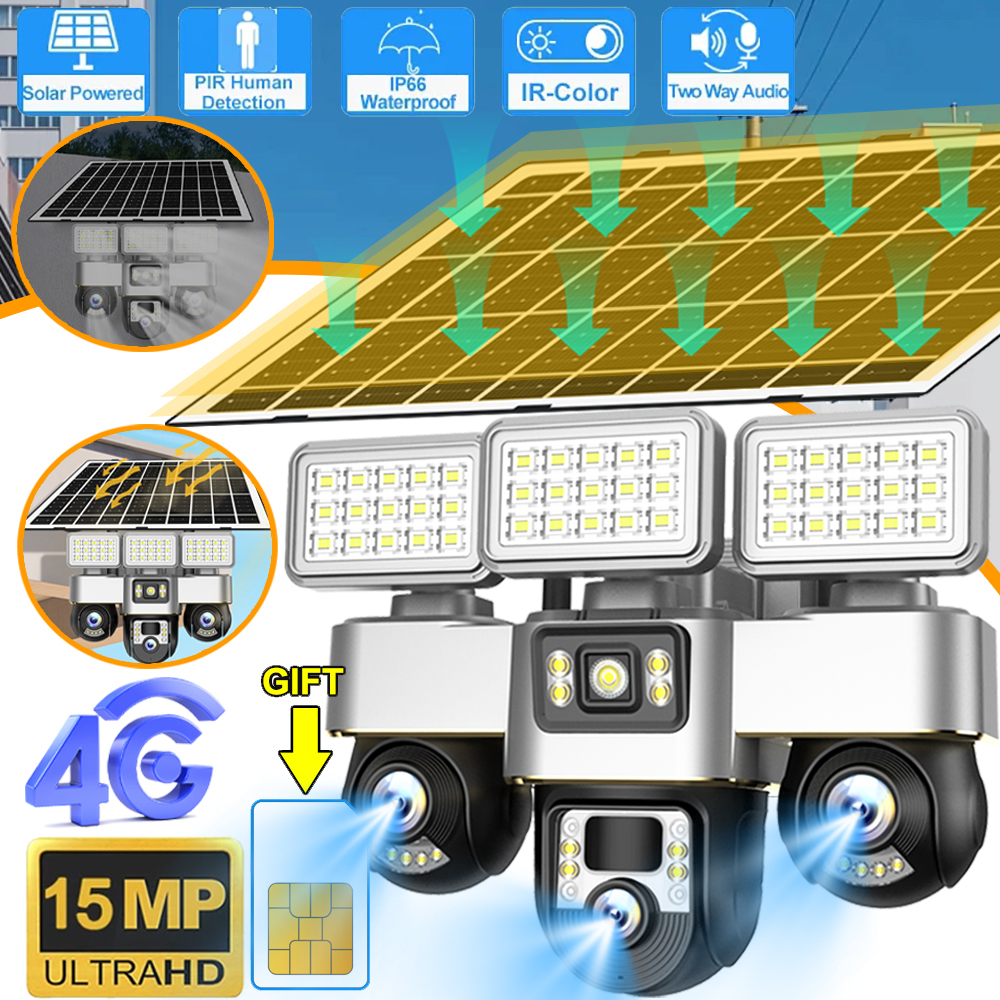 Home Security Outdoor Camera System - 4G Sim Card Camera With Solar