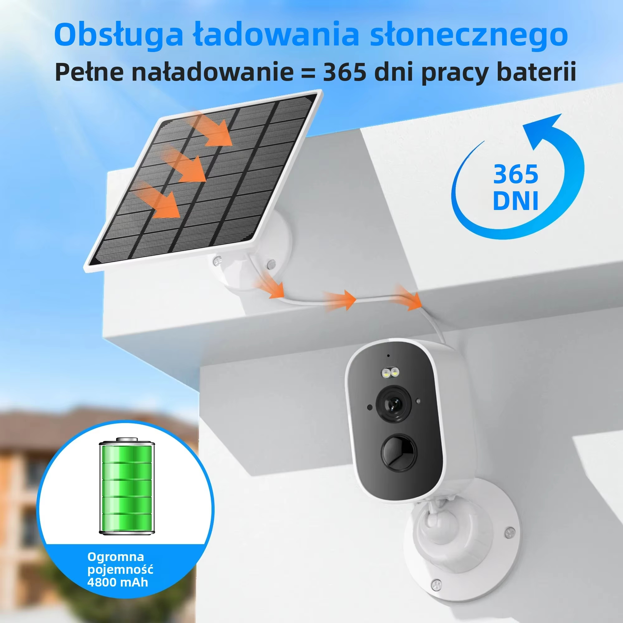 5MP WiFi Solar Security Camera - Home Security Wireless Cameras ulasan dan harga