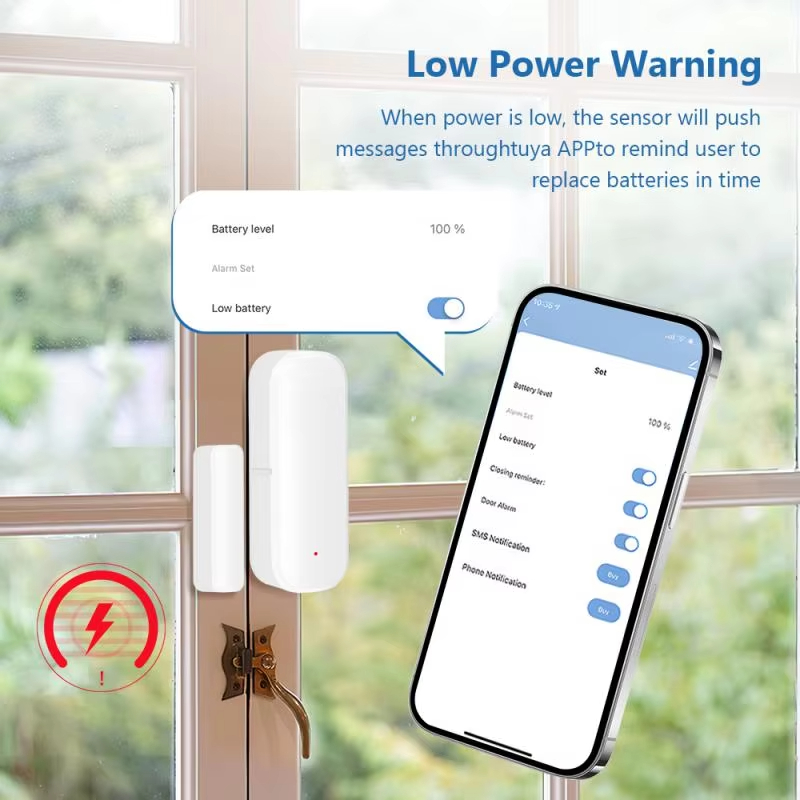 Door Window Sensor ZigBee Door - Home Security Equipment ulasan dan harga