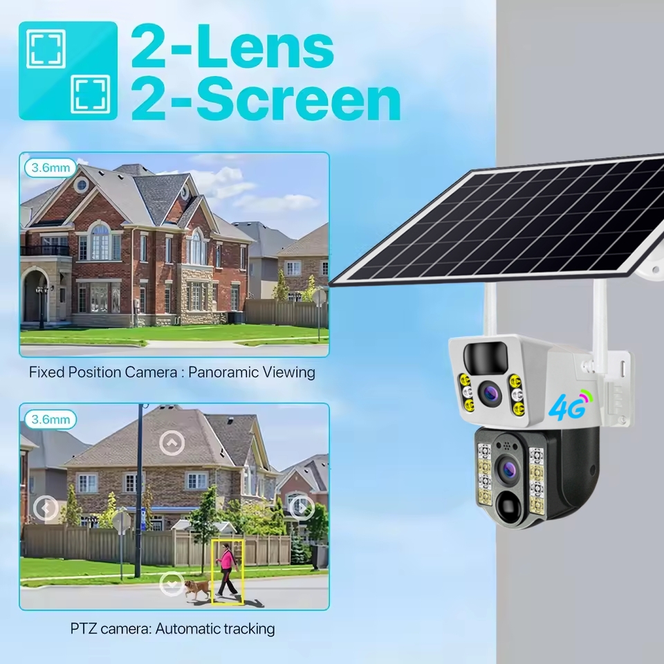 4K 8MP Wireless Solar Camera 4 - Home Security Outdoor Camera System ulasan dan harga
