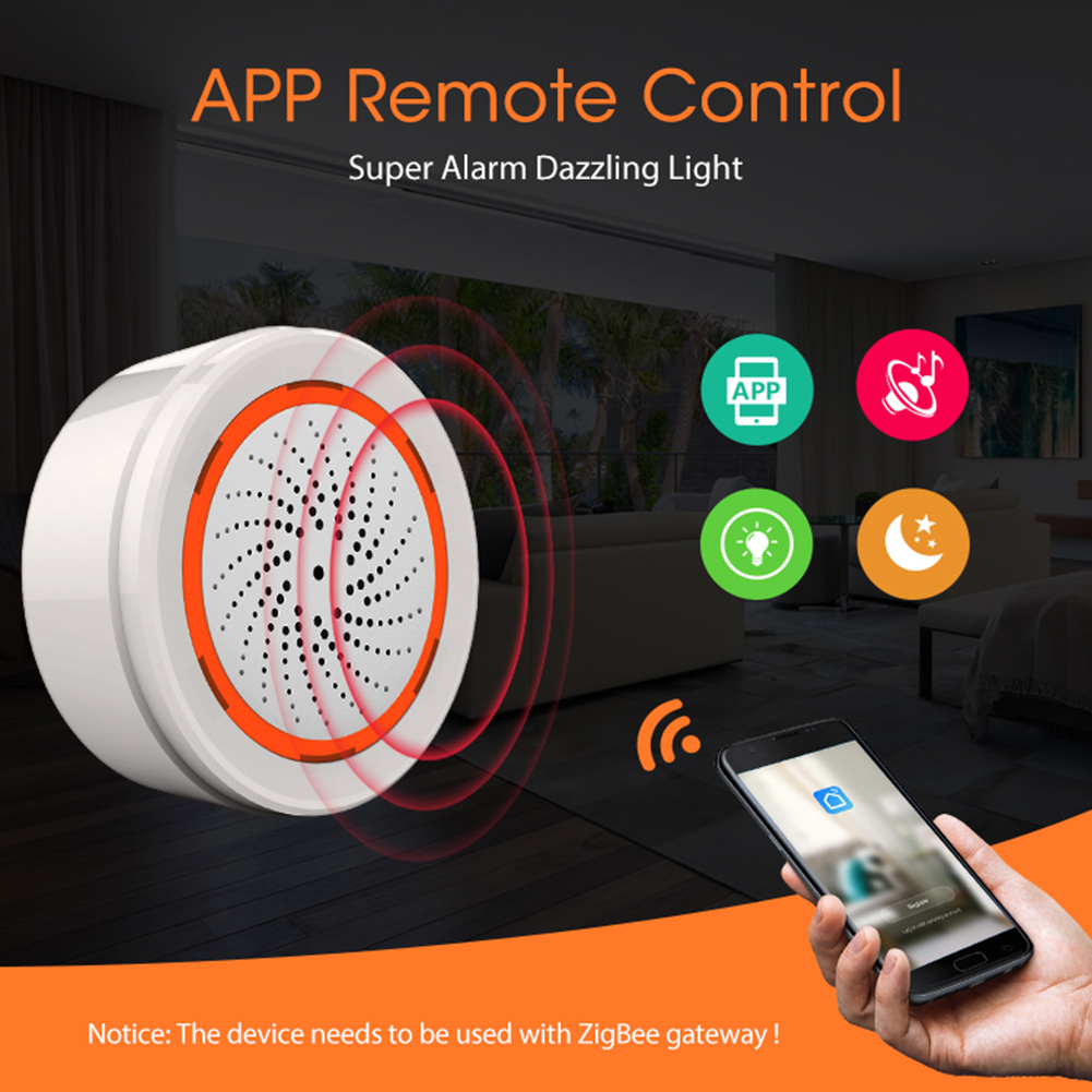 Tuya Zigbee Sound Light Sensor - Home Security Equipment ulasan dan harga