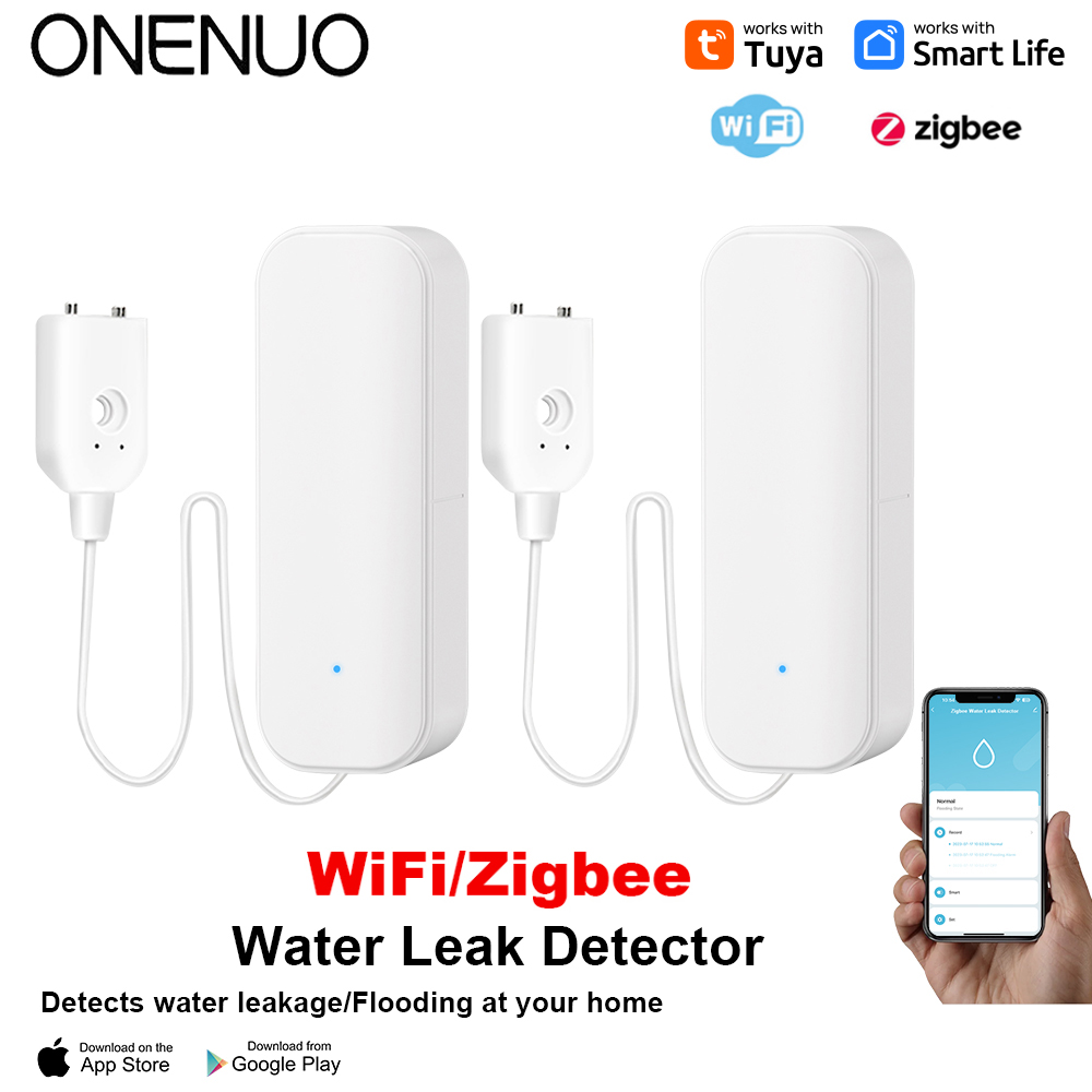 WiFi/Zigbee Water Sensor Tuya  - Home Security Equipment ulasan dan harga