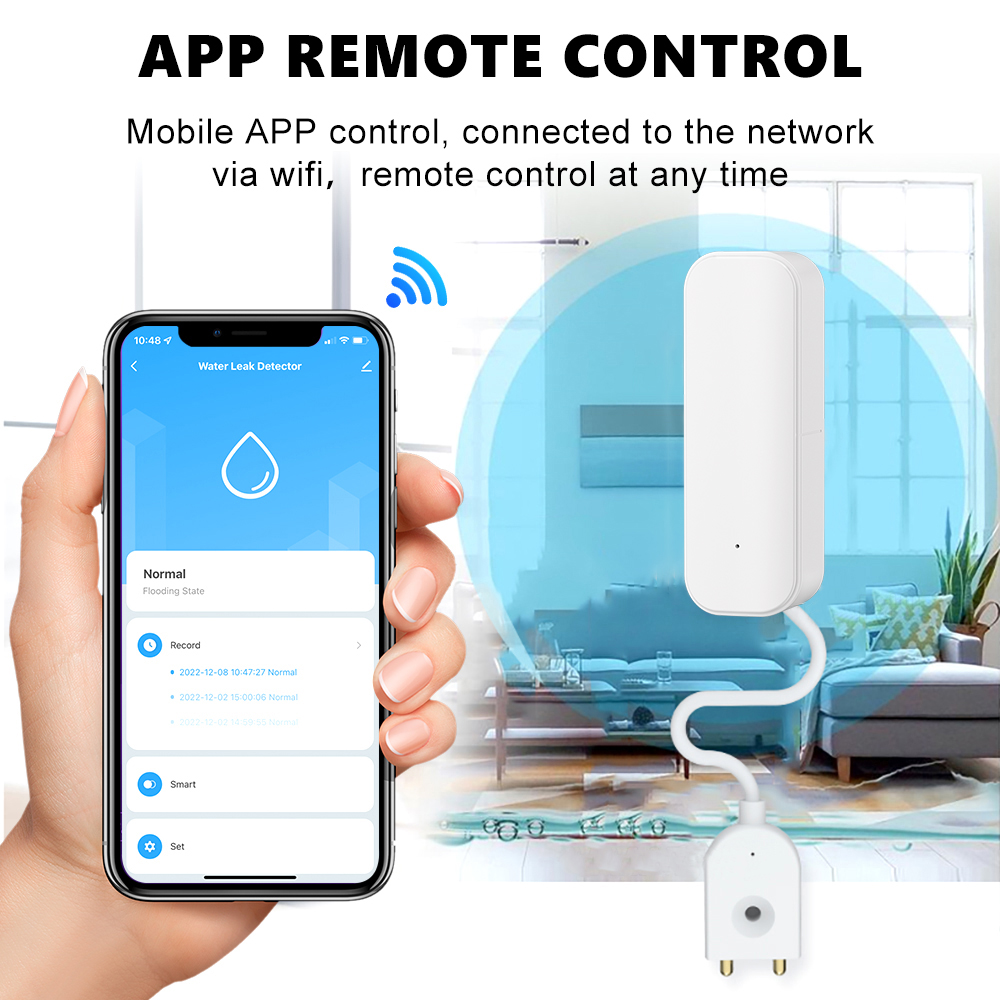 WiFi/Zigbee Water Sensor Tuya  - Home Security Equipment ulasan dan harga