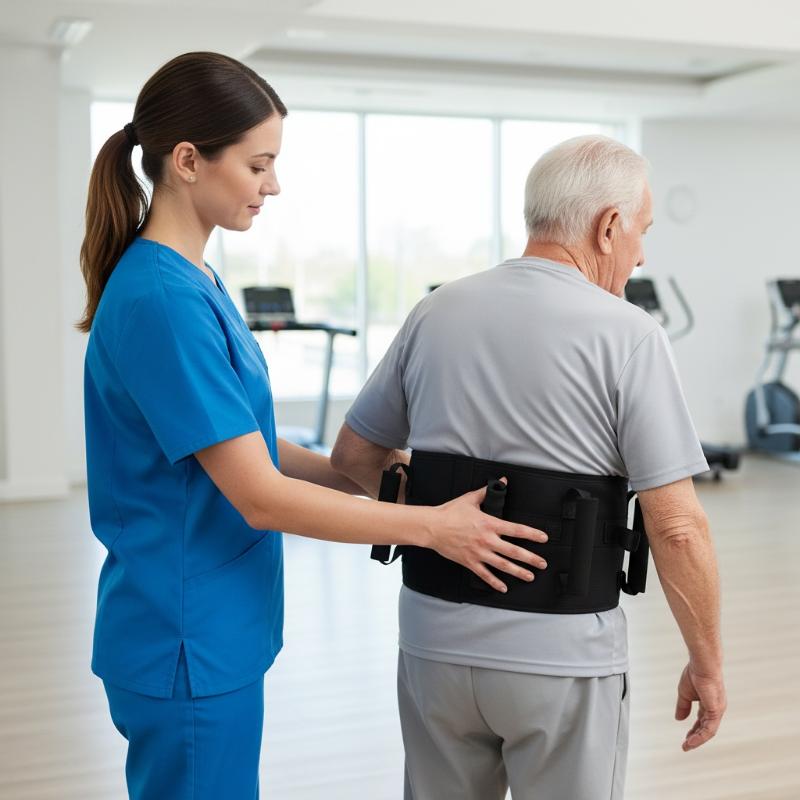 【L】Elderly Transfer Gait Belt  - Home Security For Seniors ulasan dan harga