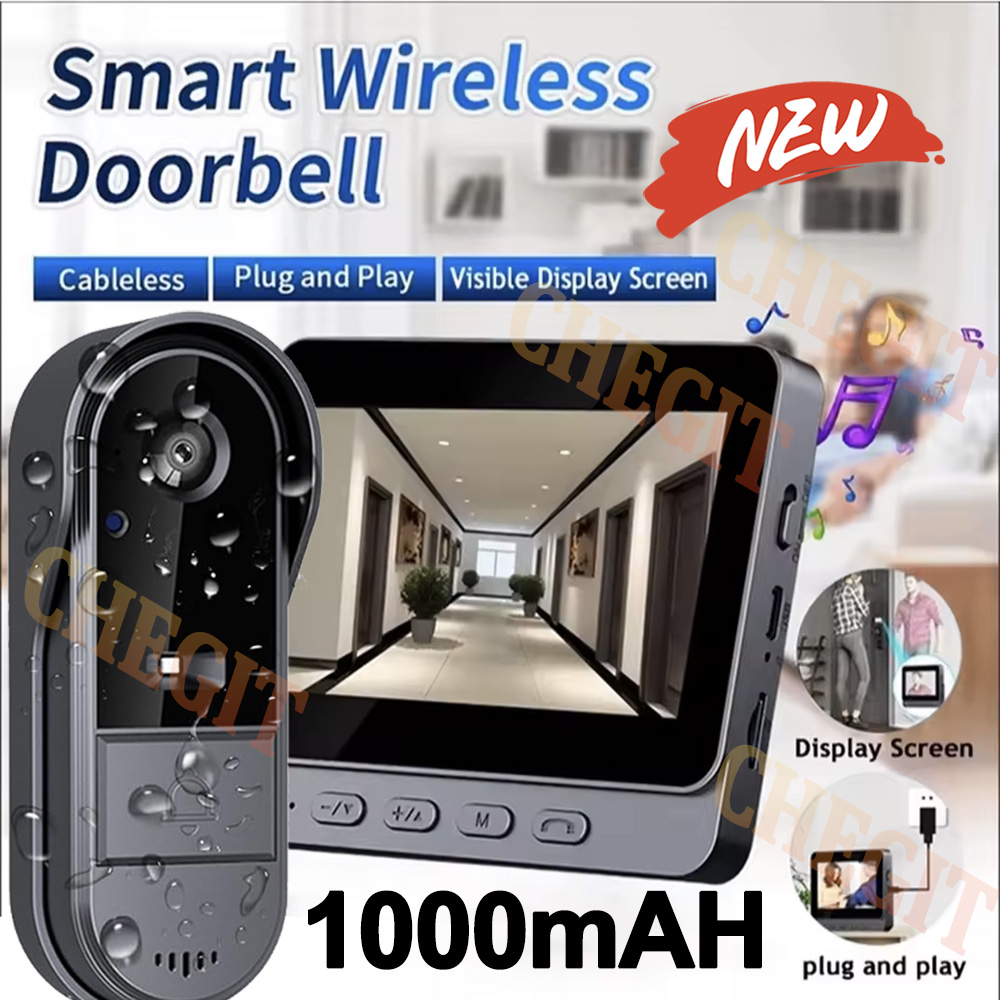 Wireless Wifi Doorbell Camera  - Home Security No Wifi Needed ulasan dan harga