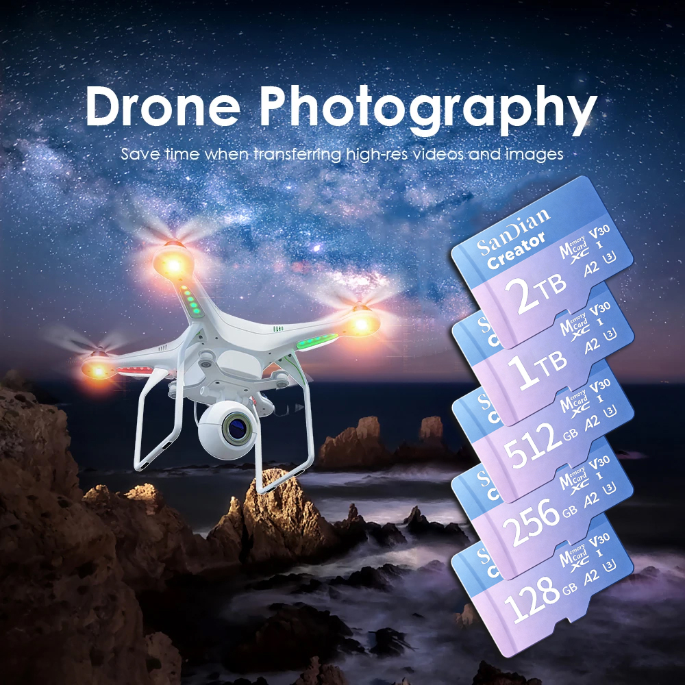 Max 190Mb/s Blue Micro TF SD C - Drone Security Home ulasan dan harga