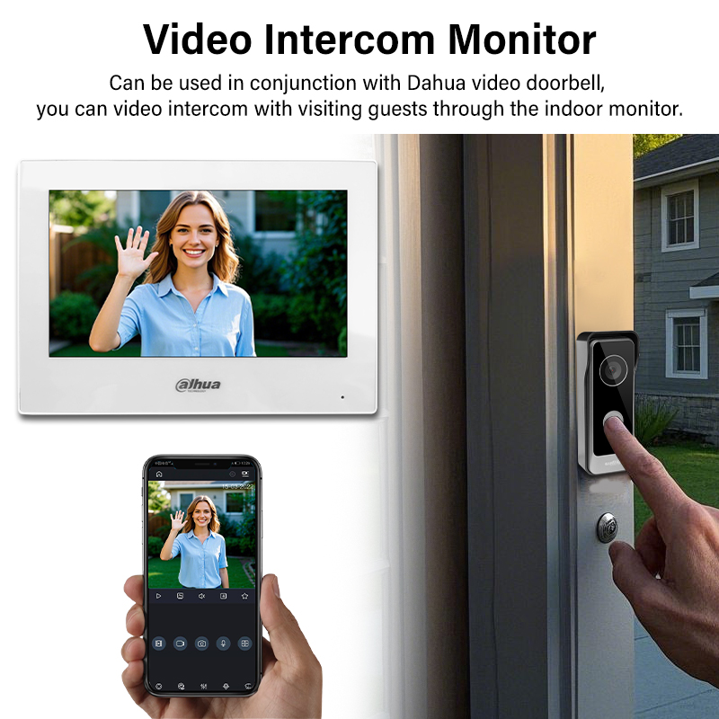 Dahua 2-Wire WiFi Indoor Monit - Home Security Camera System ulasan dan harga