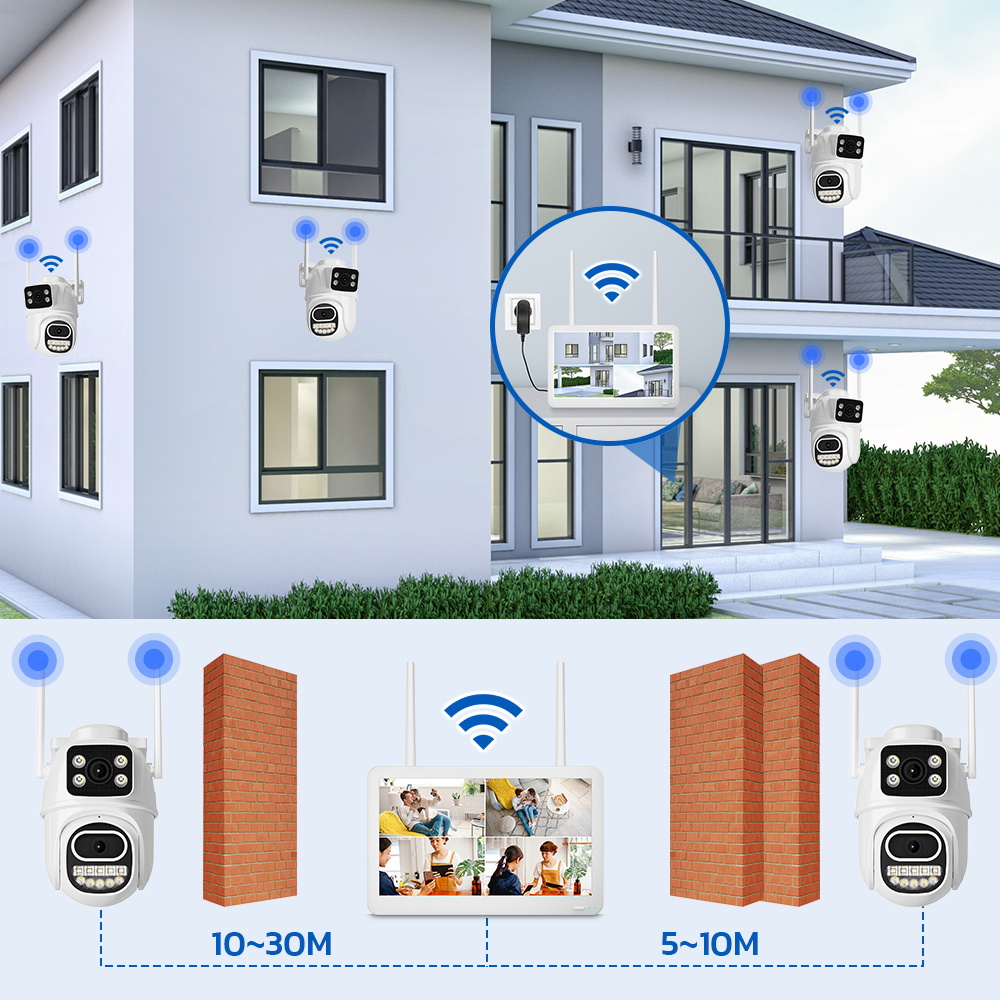 Wireless CCTV System WiFi Came - Home Security Camera System ulasan dan harga