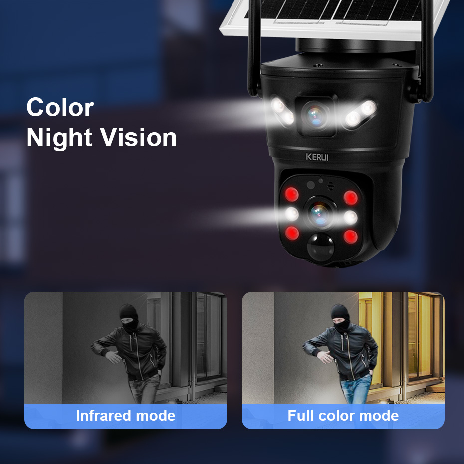 KERUI Outdoor 6MP Solar Camera - Home Security Recorder ulasan dan harga