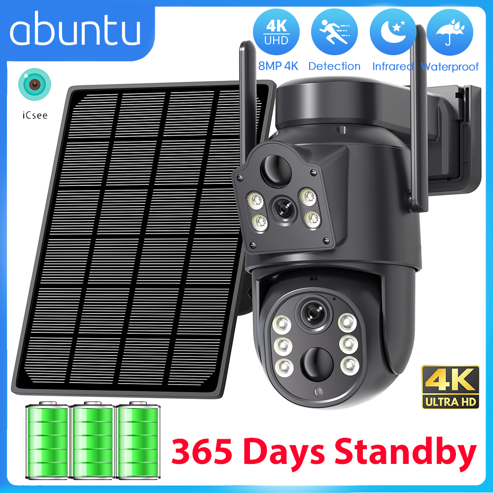 8MP 4K HD Solar WiFi Camera Ou - Home Security Outdoor Camera System ulasan dan harga