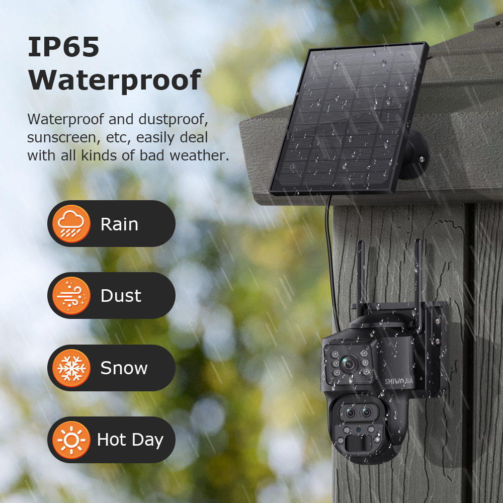 SHIWOJIA 15X ZOOM Solar Camera - Home Security Outdoor Camera System ulasan dan harga