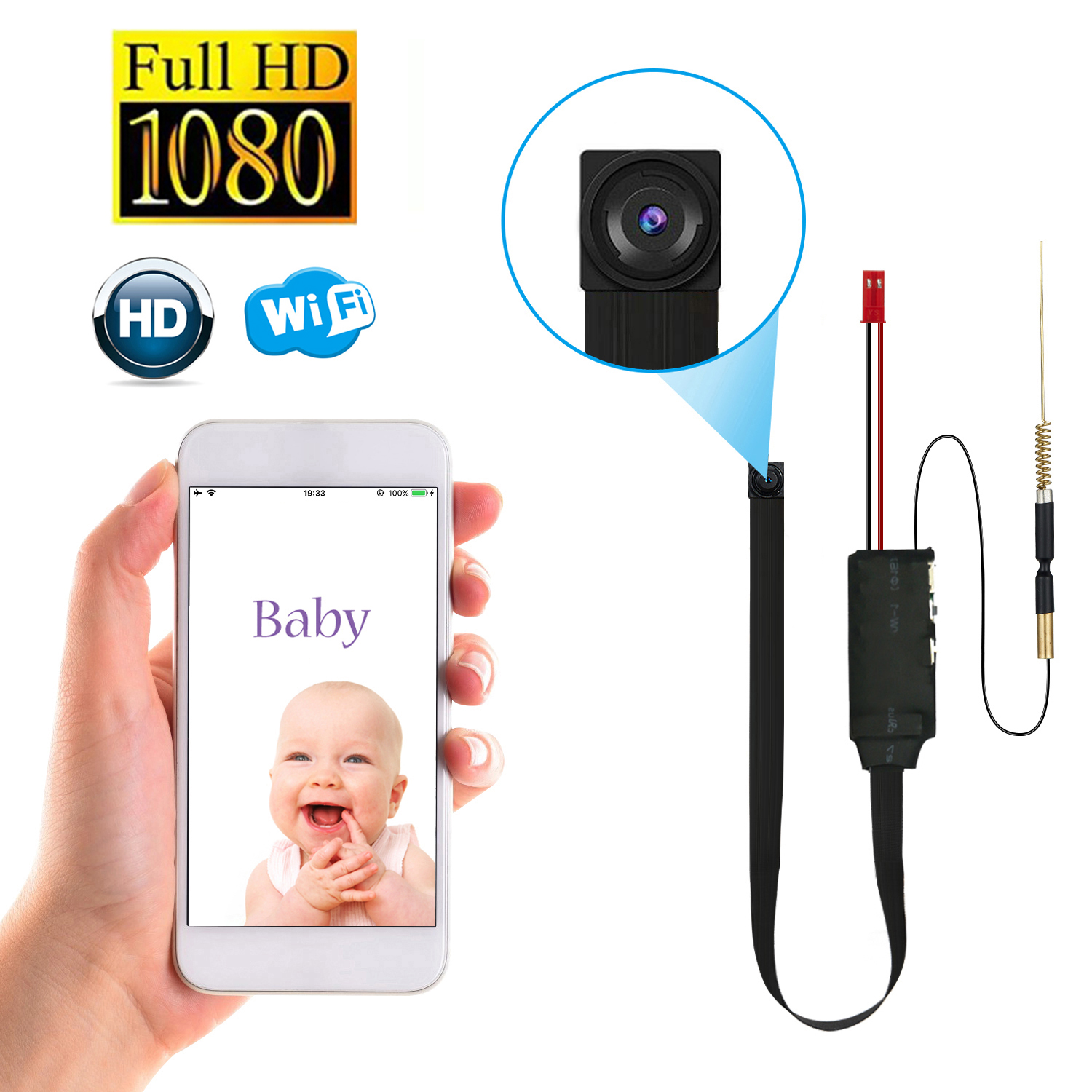 DIY WiFi Mini Camera Module Mo - Home Security Recorder ulasan dan harga