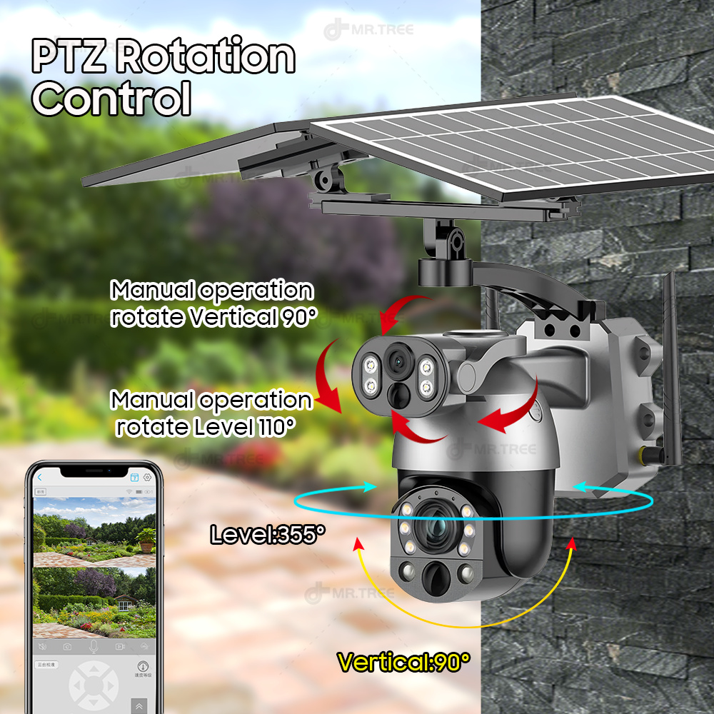 4K 50X Optical Zoom Dual Lens  - Home Security Outdoor Camera System ulasan dan harga