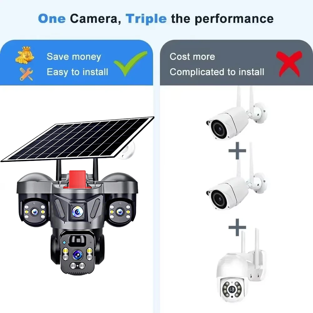 KERUI Outdoor PTZ 6MP 4G SIM W - Home Security Recorder ulasan dan harga