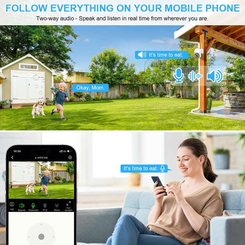 Smar 3MP Wireless CCTV Securit - Home Security Camera System ulasan dan harga