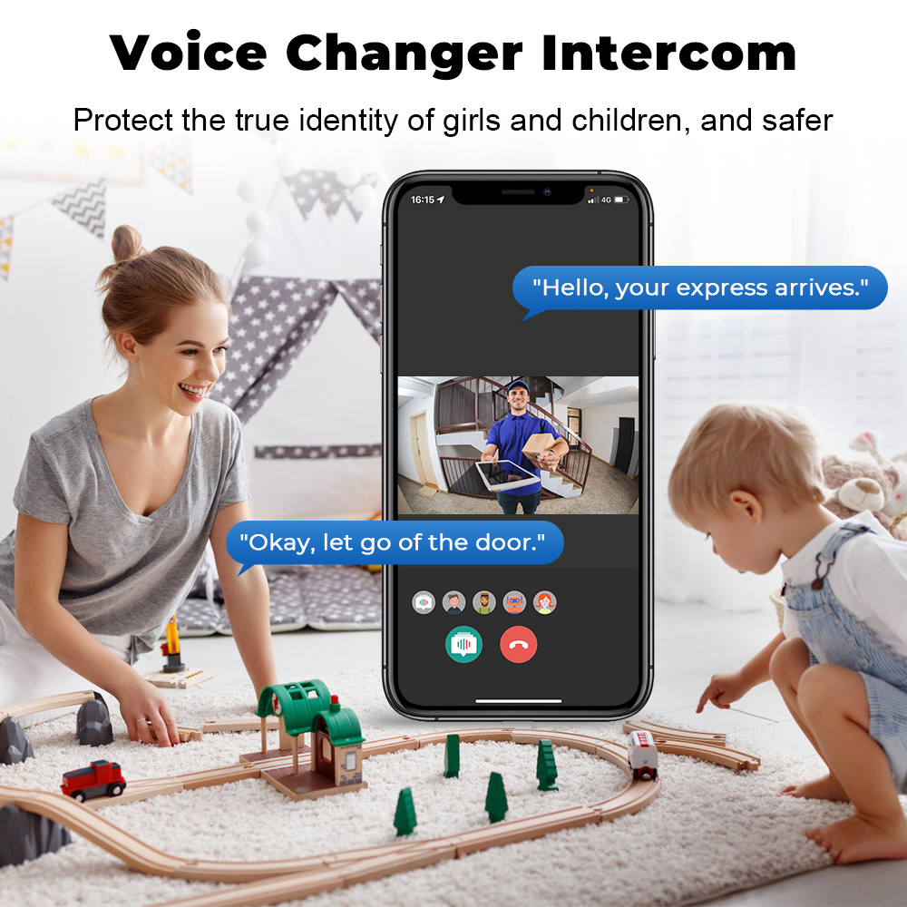 Tuya WiFi Video Doorbell Wirel - Home Security No Wifi Needed ulasan dan harga