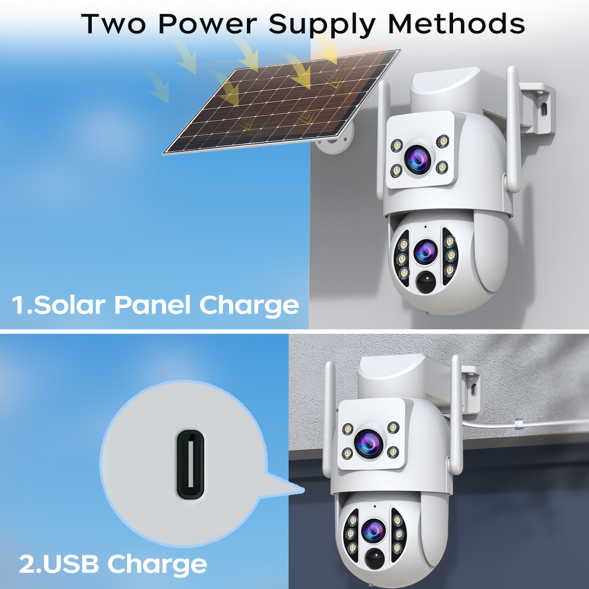 JOOAN 6MP Outdoor Solar Wifi C - Home Security Outdoor Camera System ulasan dan harga