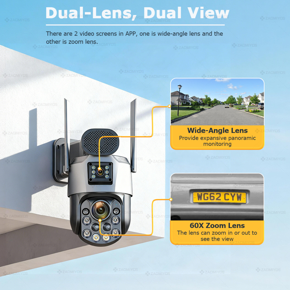 Dual Lens Home Outdoor Surveil - Home Security Outdoor Camera System ulasan dan harga